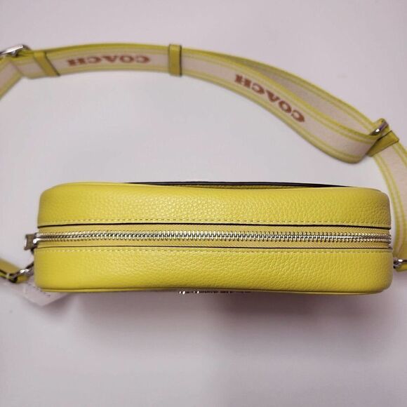 Coach CJ582 Signature Jamie Camera Bag Crossbody Handbag Light Khaki Key Lime - Picture 5 of 7